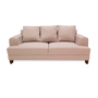 SOFÁ LÍNEA LAV TELA 212 X 98 X 96 CM BEIGE SIN COJINES