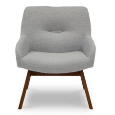 SILLÓN FIJO 1 PERSONA VEINTIOCHO TELA GRIS CLARO