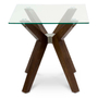 MESA LATERAL AUXILIAR 60 X 60 CM CAFÉ