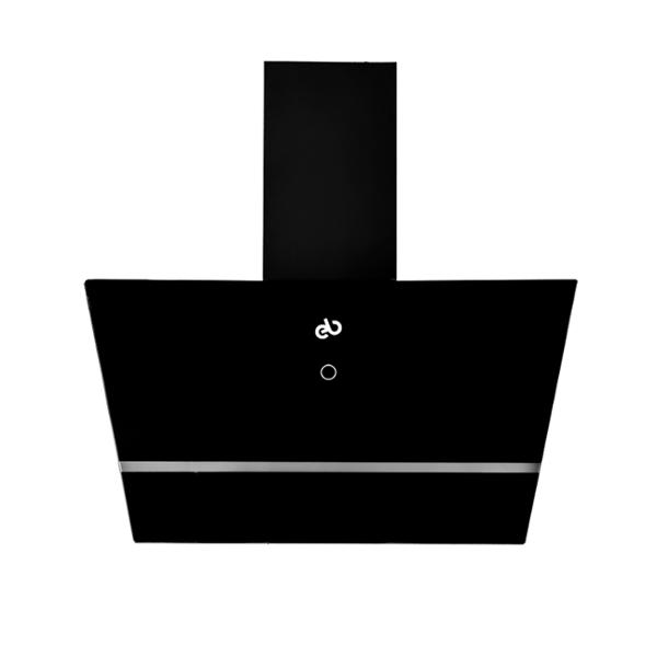 CAMPANA DE COCINA DE PARED 60 CM NEGRO CON FILTRO LAVABLE