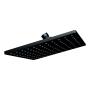 REGADERA FIJA CUADRADA ABS NEGRO MATE TIPO LLUVIA DISTRIBUCION UNIFORME