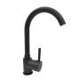 LLAVE PARA FREGADERO MONOMANDO NEGRO MATE MANERAL TIPO PALANCA 11.4" FÁCIL CONTROL