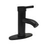 LLAVE PARA LAVABO MONOMANDO NEGRO A LAVABO CON INSTALACION DE 1 ORIFICIO