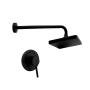 LLAVE MEZCLADORA MONOMANDO PARA REGADERA ACERO INOXIDABLE NEGRO MATE INSTALACION FÁCIL