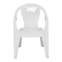 SILLA DE JARDÍN FIJA INFANTIL PLÁSTICO BLANCO
