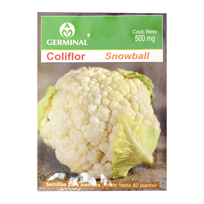 SEMILLAS PARA SIEMBRA COLIFLOR 500 MG BLANCO GERMINAL