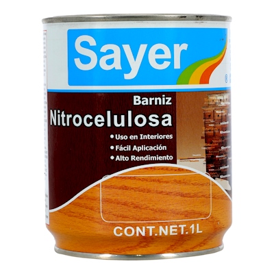 LACA NITROCELULOSA PARA MADERA SEMI MATE DE SECADO RÁPIDO 1 L