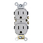 CONTACTO DUPLEX 125 V GRIS LEVITON