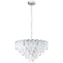 LÁMPARA COLGANTE 001 10 LUCES CARVARIO ACERO