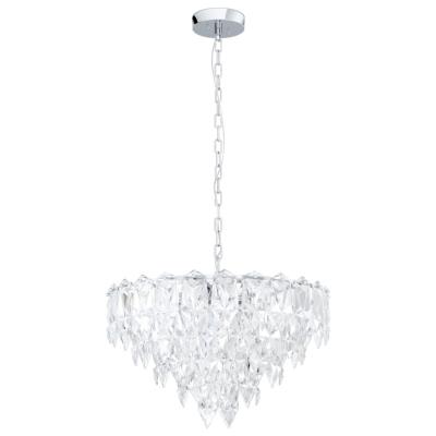 LÁMPARA COLGANTE 002 10 LUCES CARVARIO NEGRO