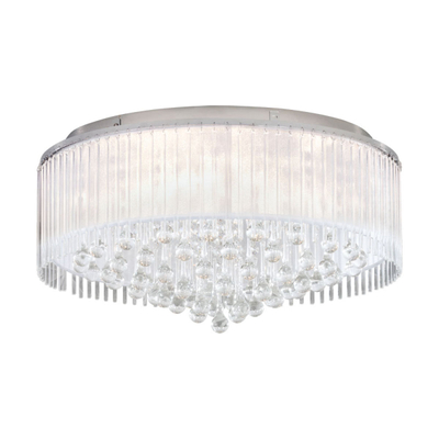 LÁMPARA COLGANTE 8 LUCES MONTESILVANO ACERO