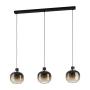 LÁMPARA COLGANTE MODERNA DE ALUMINIO CAFÉ 3 LUCES OILELLA