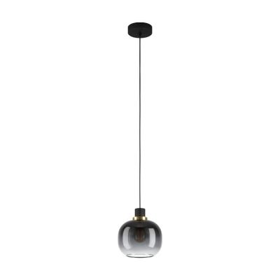 LÁMPARA COLGANTE MODERNA DE ALUMINIO NEGRA 1 LUZ OILELLA