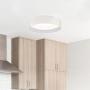 LÁMPARA DE TECHO LED CIRCULAR 22 W CROMO LUZ CÁLIDA PARA INTERIOR