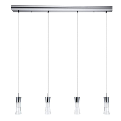 LÁMPARA COLGANTE 4 LUCES PANCENTO NEGRO