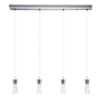 LÁMPARA COLGANTE 4 LUCES PANCENTO NEGRO