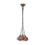 LÁMPARA COLGANTE 7 LUCES PRIDDY 1 COBRE ANTIGUO