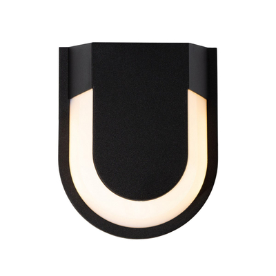 LÁMPARA EXTERIOR TIPO PARED CON LED INTEGRADO 10 W NEGRO ARENA 1 PIEZA