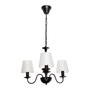 LÁMPARA COLGANTE CLÁSICO 22744-2 ACERO NEGRO MATE 3 LUCES INCANDESCENTE