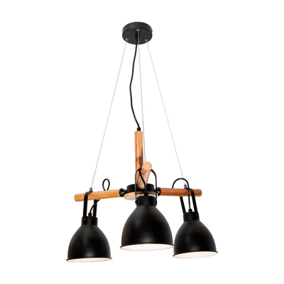 COLGANTE MODERNO NEGRO E27 60W 3L