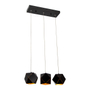 COLGANTE LED NEGRO LUZ CÁLIDA 12W