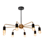 COLGANTE 8L DORADO Y NEGRO E27 40W