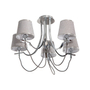 COLGANTE PLATEADO E14 40W 5 LUCES