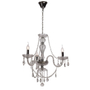LÁMPARA COLGANTE CLÁSICO 30161-1 CRISTAL Y ALUMINIO CROMO 3 LUCES INCANDESCENTE