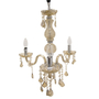 CANDIL CLÁSICO 30163-1 METAL DORADO BRILLANTE 3 LUCES INCANDESCENTE