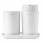 JGO 3 ACCESORIOS BANO PLÁSTICO BLANCO, BRABANTIA.