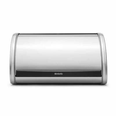 PANERA CON TAPA DESLIZABLE ACERO MATE, BRABANTIA.