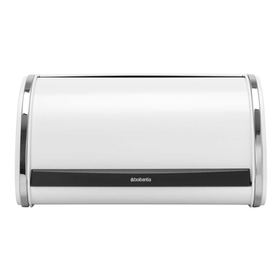 PANERA METAL MEDIANA TAPA DESLIZANT BLANCA, BRABANTIA.
