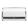 PANERA METAL MEDIANA TAPA DESLIZANT BLANCA, BRABANTIA.