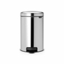 BOTE BASURA NEWICON 12L ACERO CROMO, BRABANTIA.
