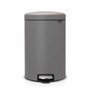BOTE BASURA NEWI ACERO MIN/GRIS 20L, BRABANTIA.