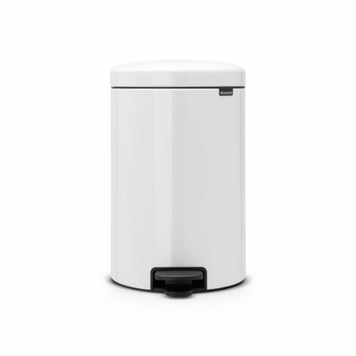 BOTE BASURA NEWI acero/plástico BLANCO 20L, BRABANTIA.