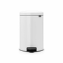 BOTE BASURA NEWI acero/plástico BLANCO 20L, BRABANTIA.
