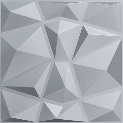 LAMBRÍN PANEL DECORATIVO PVC 50 X 50 CM MURO CUARZO SILVER MATE