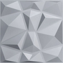 LAMBRÍN PANEL DECORATIVO PVC 50 X 50 CM MURO CUARZO SILVER MATE