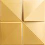 LAMBRÍN PANEL DECORATIVO PVC 50 X 50 CM MURO CUADROS GOLD MATE INSTALACIÓN FACIL