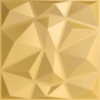 LAMBRÍN PANEL DECORATIVO PVC 50 X 50 CM PARA MURO CUARZO GOLD MATE