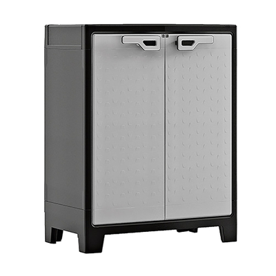 COBERTIZO DE ALMACENAMIENTO PARA EXTERIOR VERTICAL POLIPROPILENO 100 X 80 X 44 CM GRIS