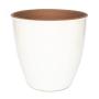 MACETA DE BARRO ZAFIRO MORENA BLANCA 24 CM PARA INTERIOR