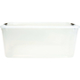 CAJA ORGANIZADORA TRANSPARENTE 110 L PLÁSTICO TAPA TRANSPARENTE CON BROCHE