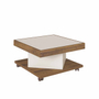 MESA CENTRO DECORATIVA SAHARA MADERA 63 X 33.5 X 33.5 CM CAFÉ OFF WHITE