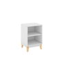 MESA LATERAL AUXILIAR LEGNO MADERA 57 X 40 X 57 CM BLANCO
