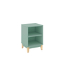 MESA LATERAL AUXILIAR BERTOLINI MDP Y MADERA 57 X 40 X 57 CM VERDE
