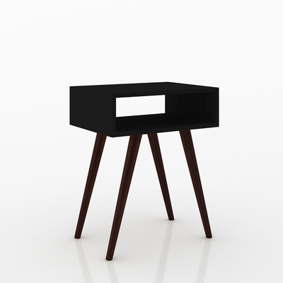 MESA LATERAL AUXILIAR 60 X 46.5 X 60 CM NEGRO