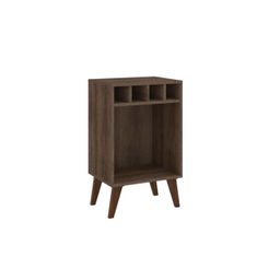 MESA LATERAL AUXILIAR BERTOLINI MADERA 71 X 43.5 X 71 CM CAFÉ