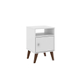 MESA LATERAL AUXILIAR RT 3145 MDP Y MDF 60 X 40 X 60 CM BLANCO